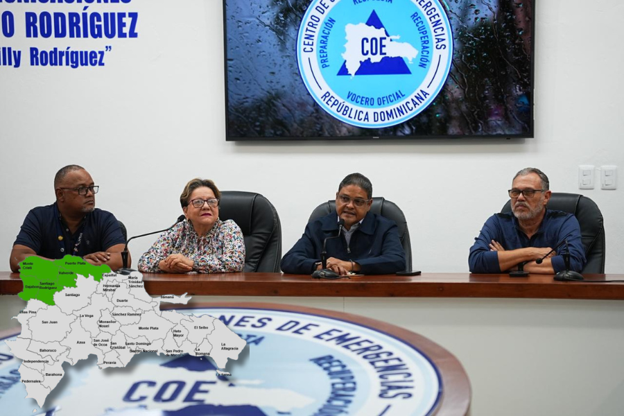 COE emite alerta verde en cinco provincias ante pronóstico de lluvias desde el domingo