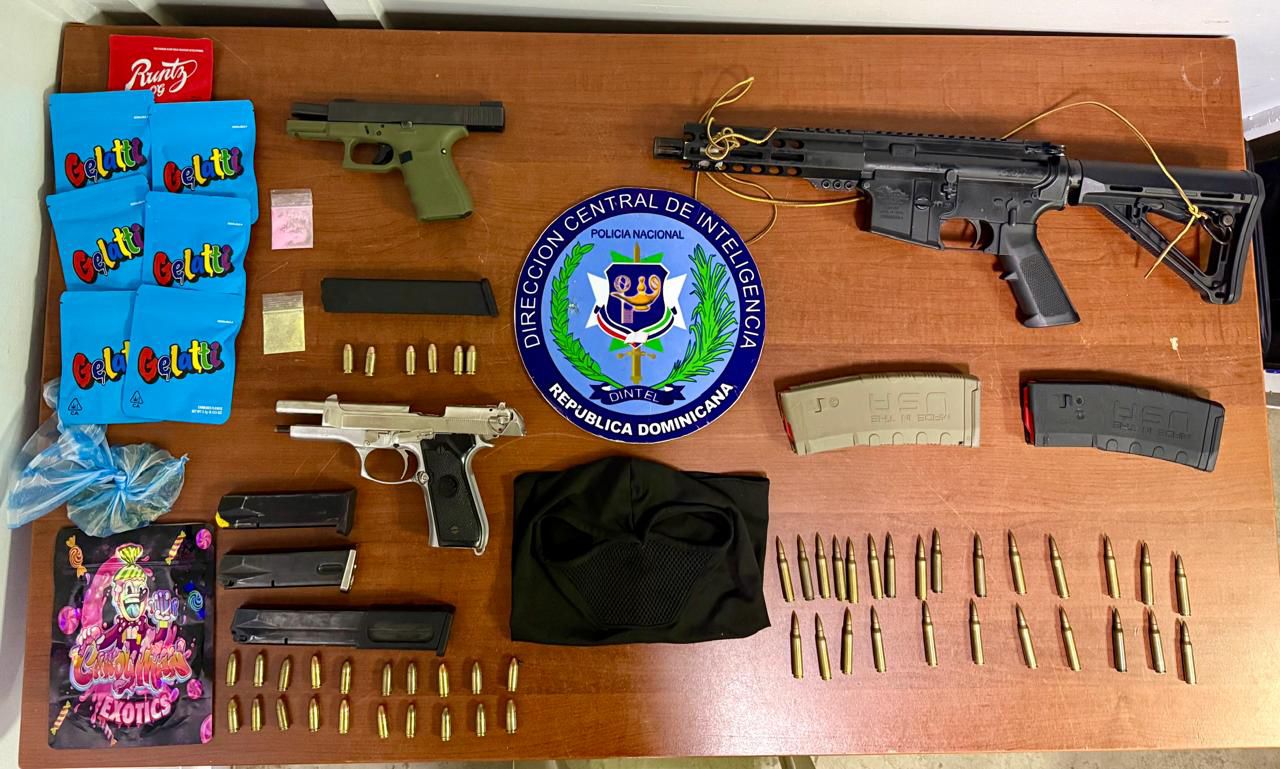 Desmantelan presunta banda en Sajoma; hay 17 detenidos y ocupan armas de fuego