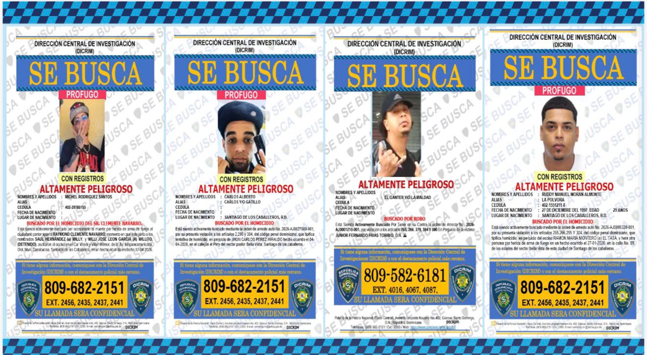Presuntos miembros de banda criminal vinculados a homicidio y narcotráfico aparecen muertos en Jarabacoa