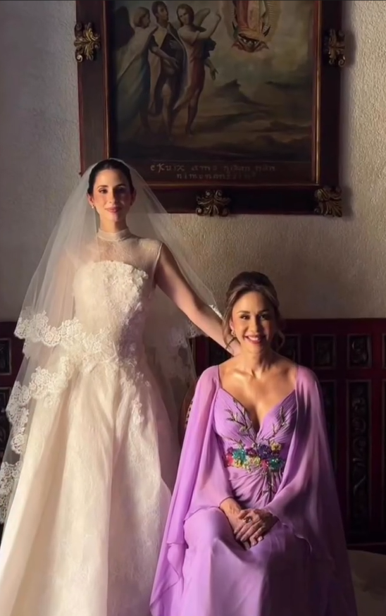 Mariasela Álvarez celebra la boda de su hija Rebeca del Pino en una emotiva ceremonia en México