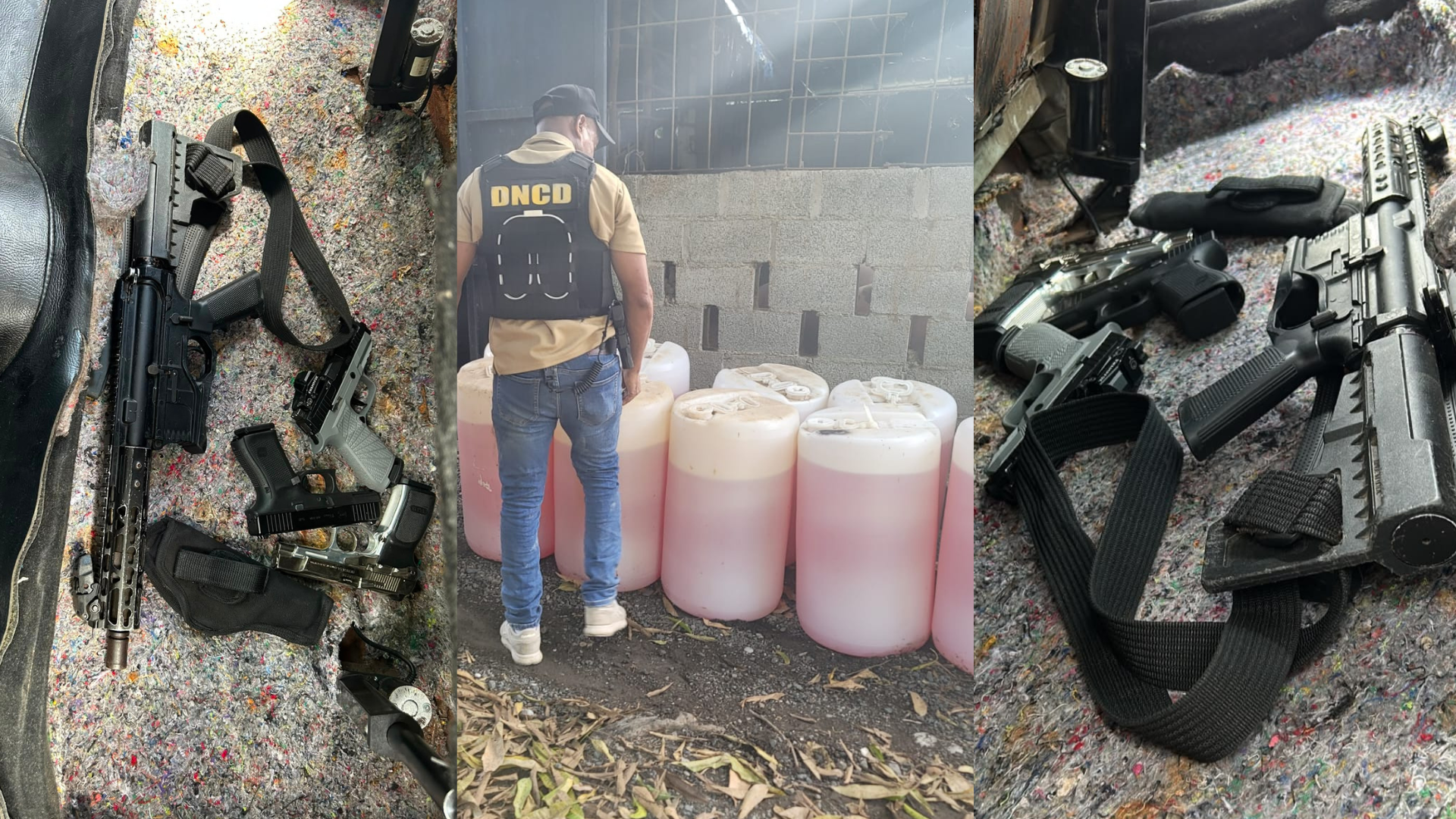Ocupan fusil, cinco armas de fuego y siete motocicletas durante allanamiento en Peravia