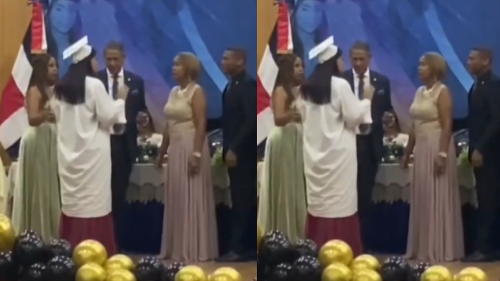 Joven explica por qué pidió a varias personas salir de su foto de graduación