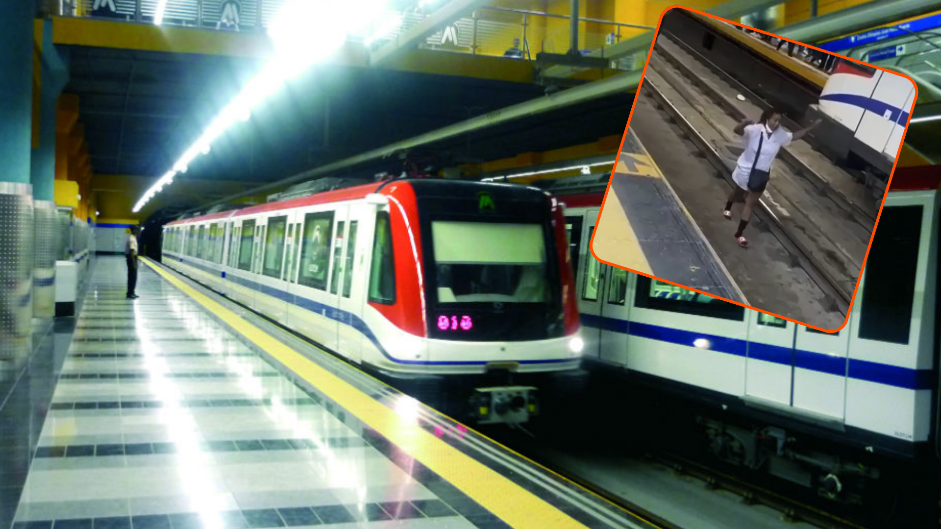 EMT explica acciones tomadas tras ingreso de una mujer a las vías del Metro