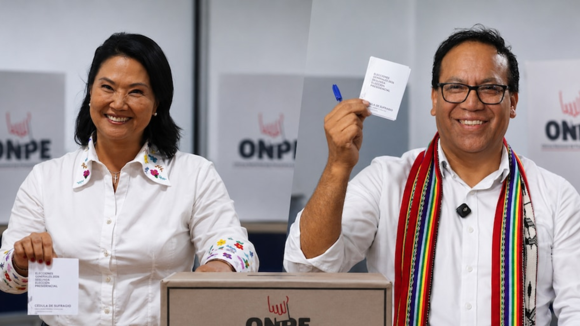Roberto Sánchez mantiene ventaja sobre Keiko Fujimori con más del 95% de las actas contabilizadas
