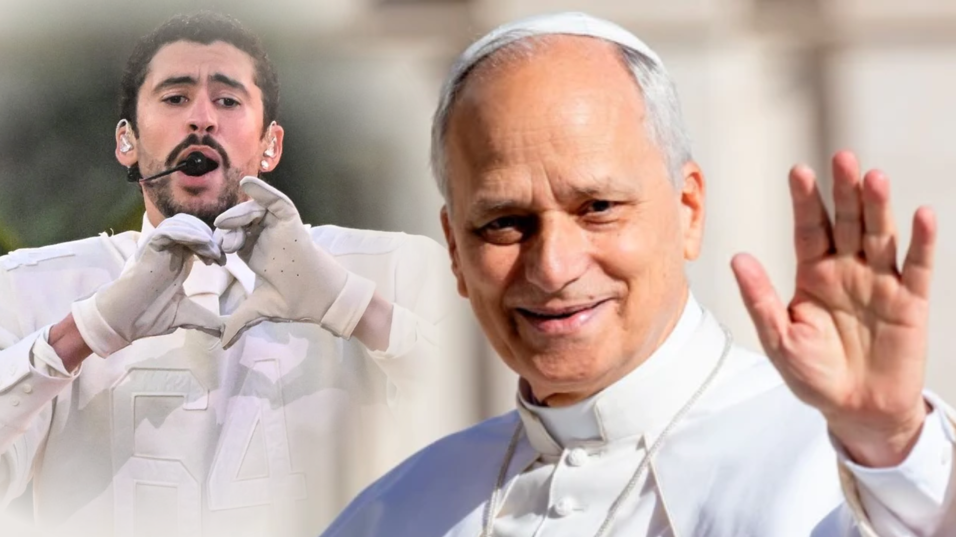 El papa se reúne con Bad Bunny al término de acto en Madrid