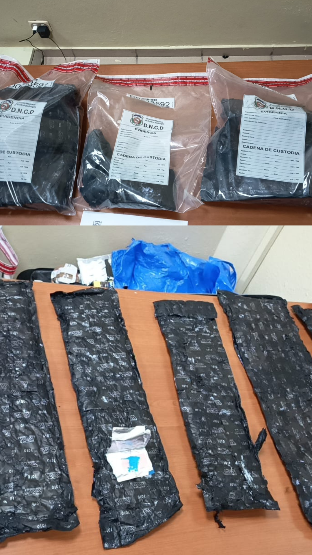 Arrestan ciudadano haitiano-estadounidense con seis láminas de presunta cocaína escondidas en equipaje