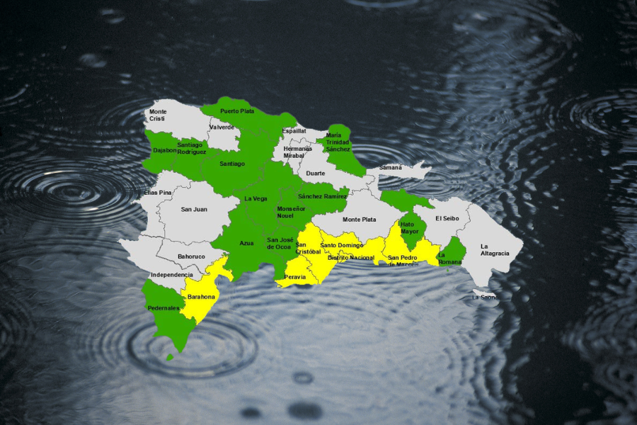 COE aumenta a 13 las provincias en alerta verde y mantiene seis en alerta amarilla