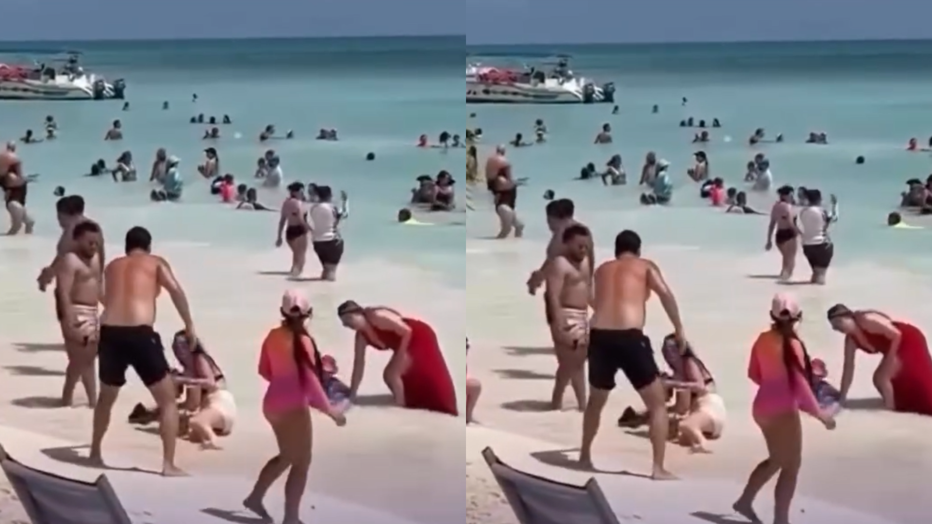 Hombre agrede a dos mujeres en playa de Isla Saona; incidente queda captado en video