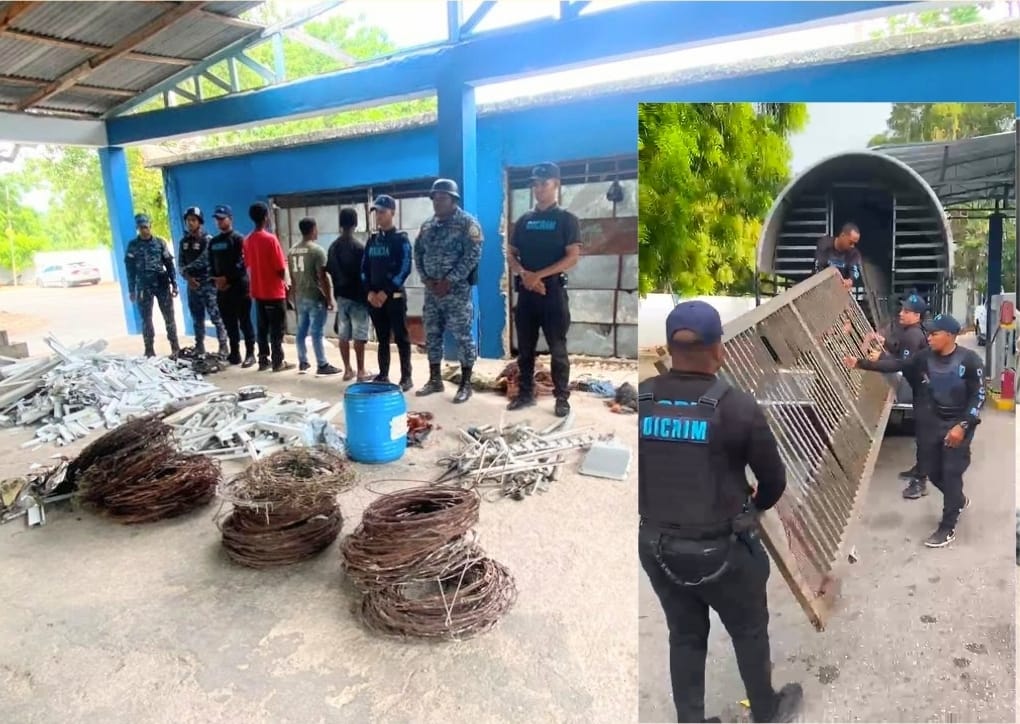 Desmantelan centros de acopio en Barahona vinculados a compra de metales robados