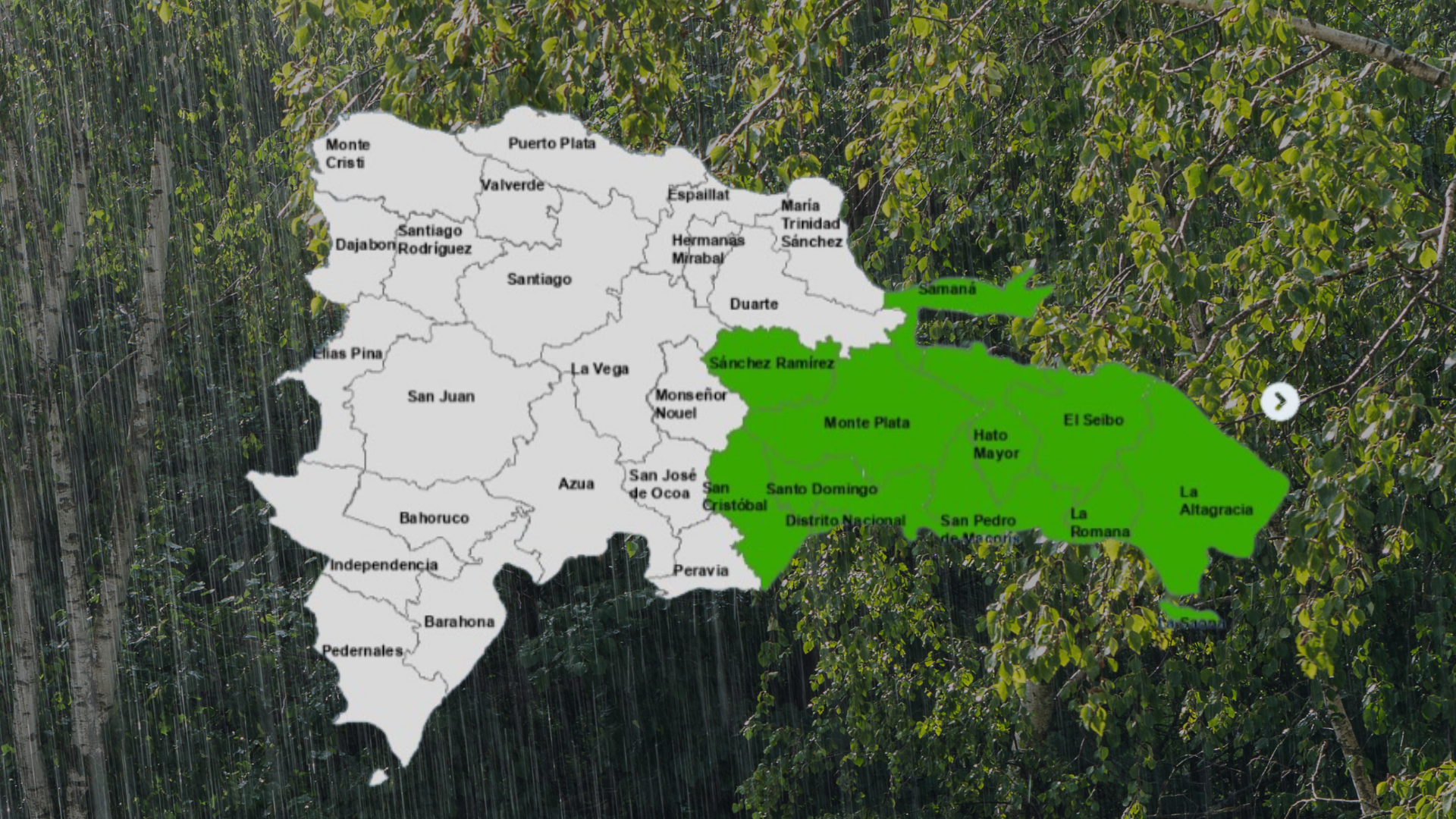 COE eleva a 10 provincias y el Distrito Nacional a alerta verde