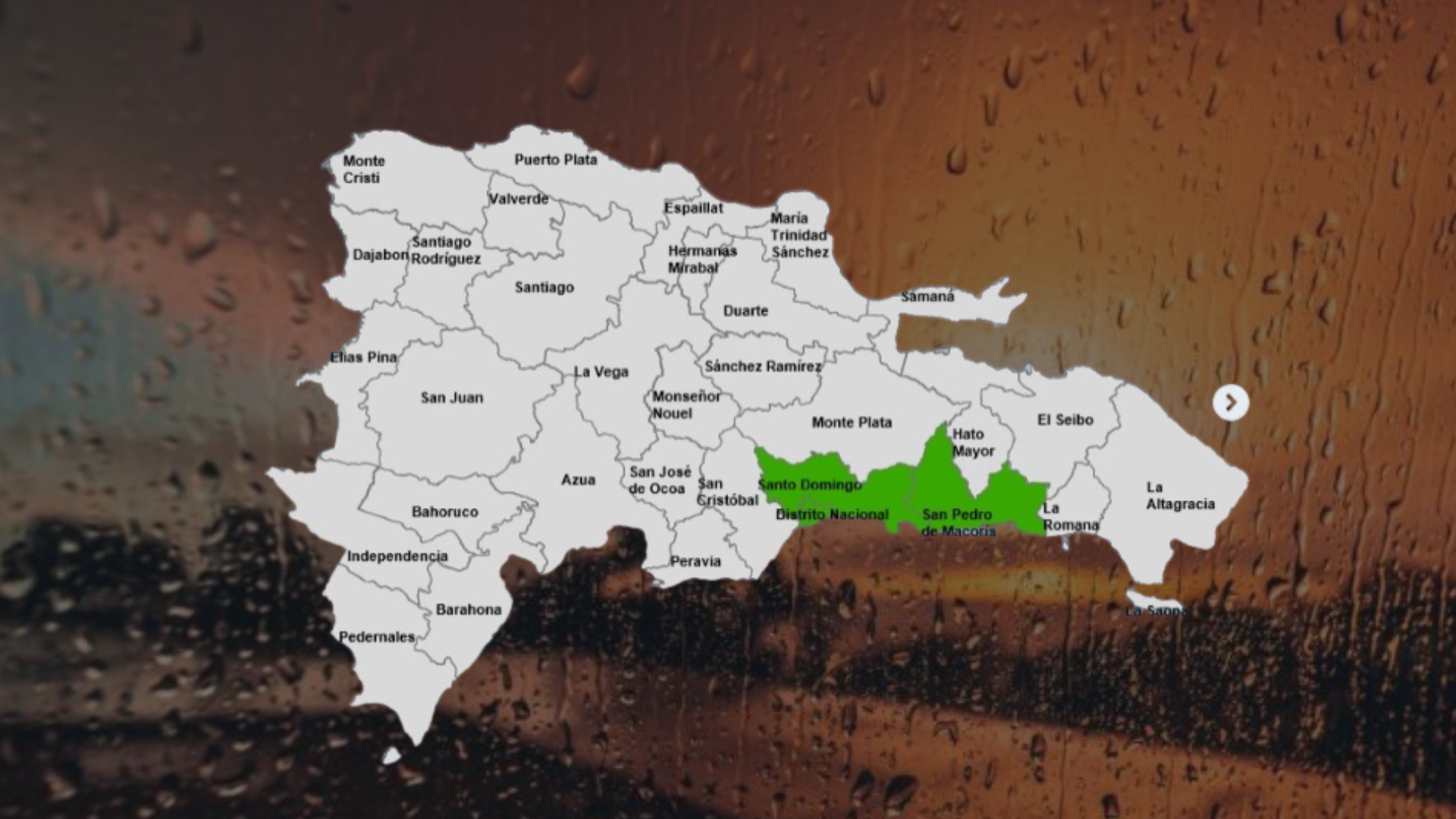 COE coloca al Distrito Nacional y dos provincias en alerta verde por lluvias