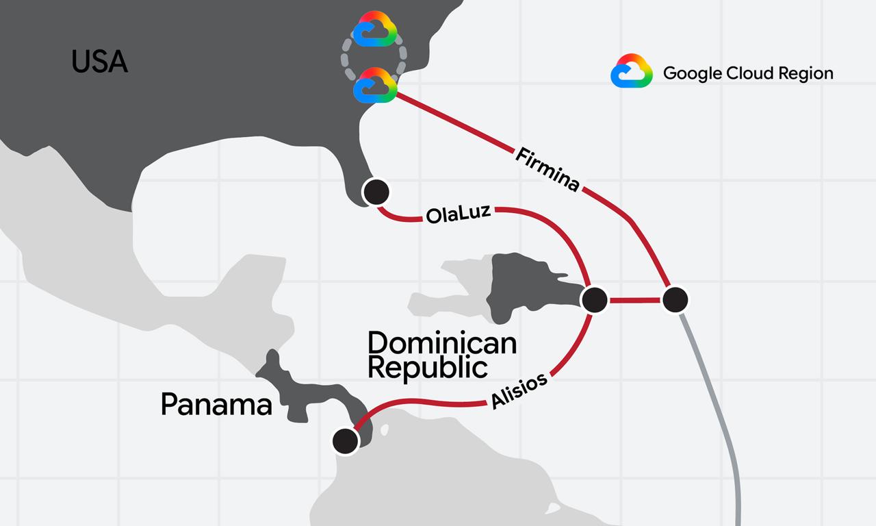 Google anuncia tres nuevos cables submarinos que conectarán a RD con América y Europa