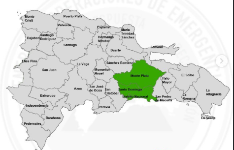 COE coloca en alerta verde a Santo Domingo, el Distrito Nacional y Monte Plata por lluvias