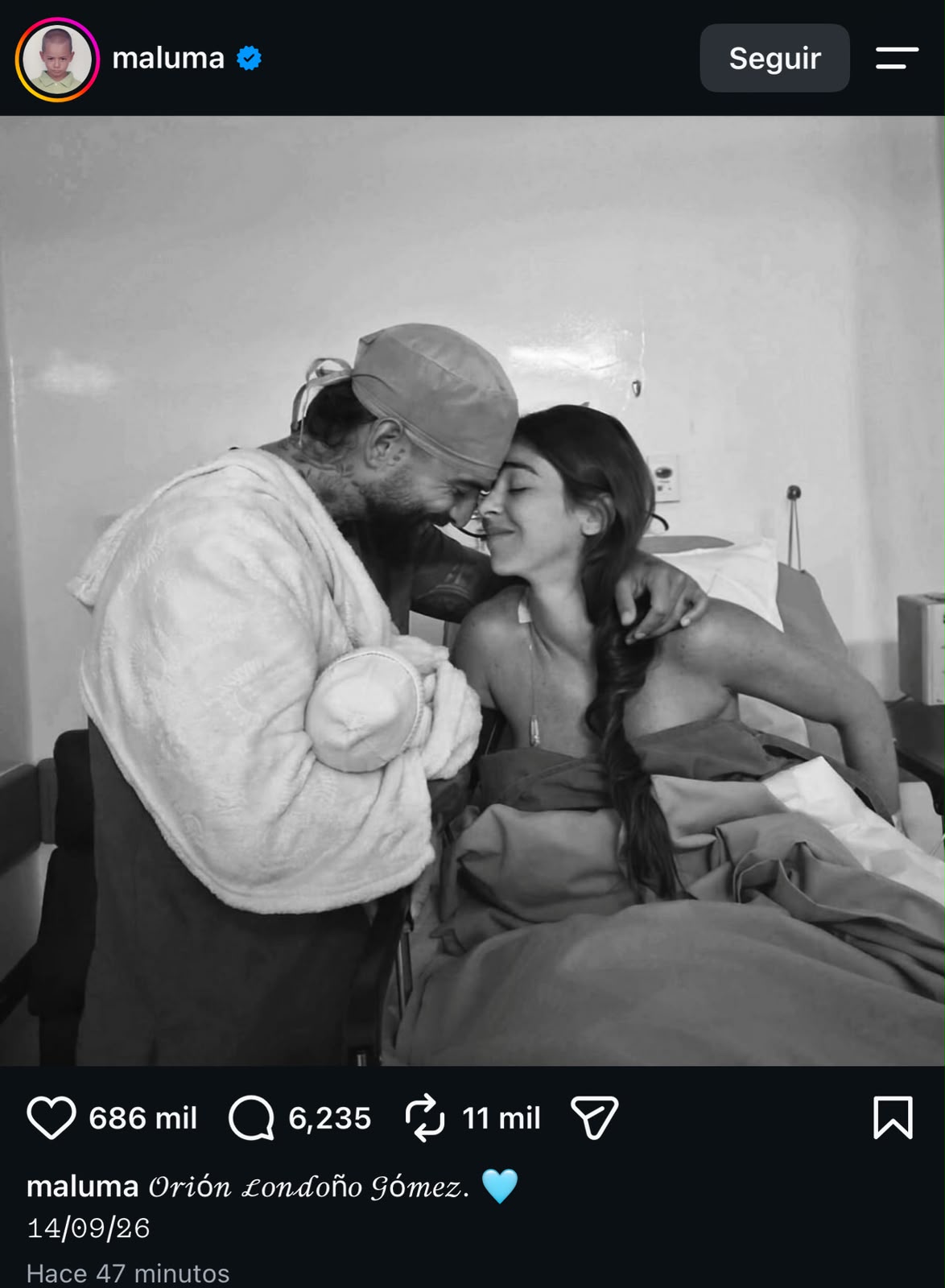 ¡Aumenta la familia! Maluma y Susana Gómez le dan la bienvenida a su segundo hijo, Orión
