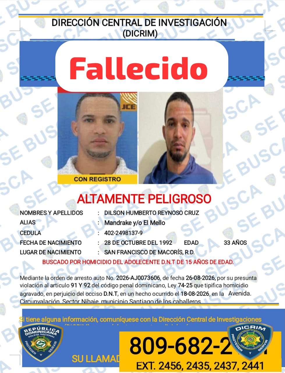 Policía mata a «Mandrake» y el «Mello», buscados por muerte de menor