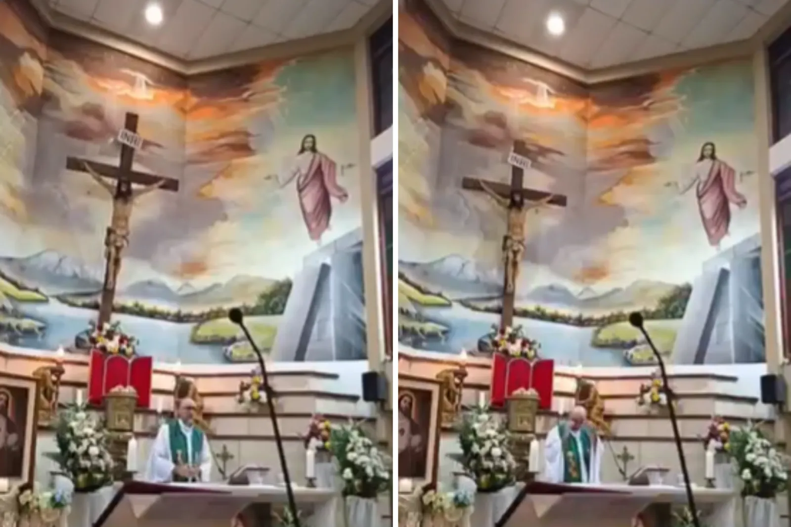 Ecuador; una cruz se desprende y mata sacerdote en plena misa