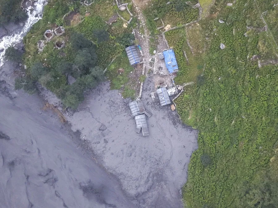 Nepal eleva a más de 200 las viviendas afectadas por la nueva riada en el Himalaya